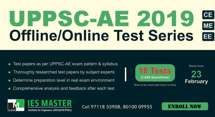 UPPSC Assistant Engineer (AE) 2021 Online/Offline Test Series - IES Master