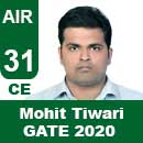 Mohit-Tiwari-GATE-2020-Topper-AIR31-CE