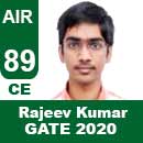 Rajeev-Kumar-GATE-2020-Topper-AIR89-CE