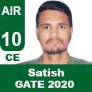 Satish-GATE-2020-Topper--AIR10-CE